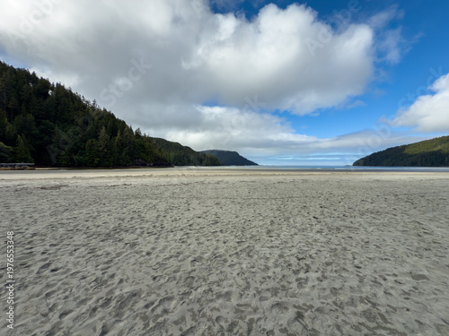 Sandy beach at Cape Scott Provincial Park on Vancouver Island