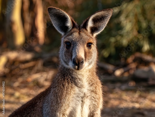 Wild kangaroo in natural habitat