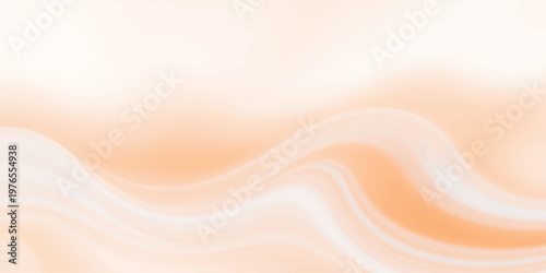 Soft flowing waves of pink and orange silk create an abstract liquid texture design with a wavy satin fabric motion on this vector wallpaper backdrop