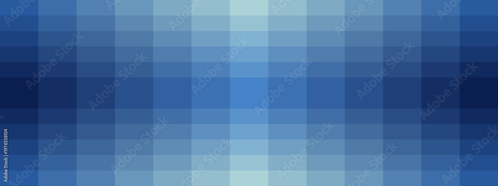 Obraz premium Blue Pixelated Digital Data Grid, Abstract Cyber Security Background, Network Matrix Pattern