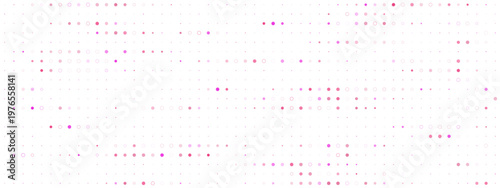 Fotografía Pink Halftone Dot Pattern Background for Data Visualization and Digital Analytic