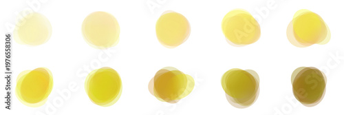Urine Color Chart for Hydration Levels, Abstract Yellow Watercolor Blobs for Medical Infographics