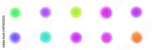 Abstract blurred aura circles for spiritual energy and chakra meditation design