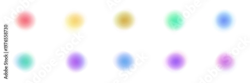 Abstract blurred aura circles for spiritual energy and chakra healing meditation