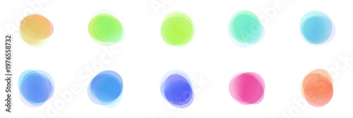 Soft translucent organic shapes for neurodiversity sensory visual aids and modern interface design