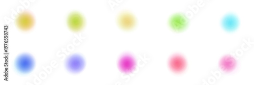 Abstract blurred color dots for sensory integration and neurodiversity visual aids