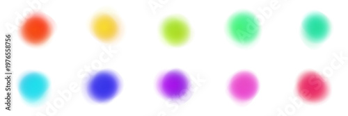 Abstract Aura Color Palette for Chakra Healing and Meditation Graphics