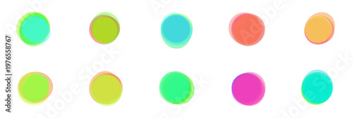 Abstract vibrant dots representing neurodivergence spectrum and sensory inclusion graphics