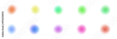 Abstract blurred color spectrum dots for sensory integration and neurodiversity visual aids
