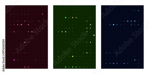 Photos Abstract Data Visualization Background with Digital Grid and Glowing Particles