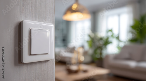 Light switch wall interior living room modern minimal lamp home.