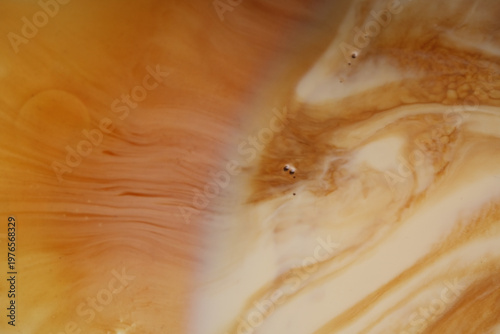 Wallpaper Mural Top view abstract of black coffee on milk Torontodigital.ca