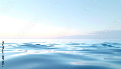 Ephemeral serenity, a tranquil expanse of blue.
