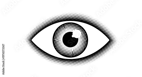 Closeup of human eye with detailed iris and pupil