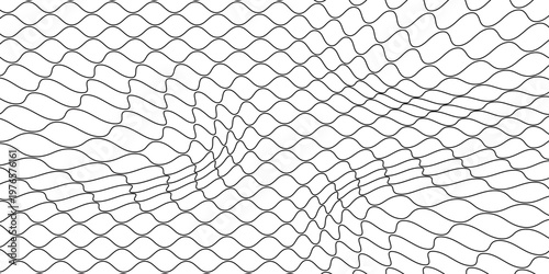 Curved net pattern. Seamless design for sportswear or equipment like soccer goals, volleyball nets, basketball hoops, hockey nets, and athletic gear