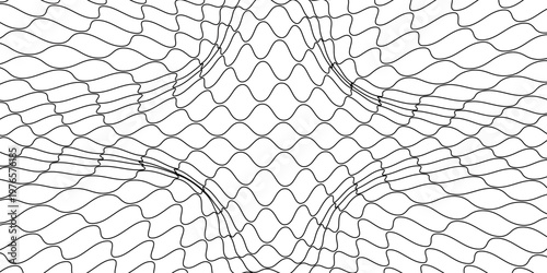 Curved net pattern. Seamless design for sportswear or equipment like soccer goals, volleyball nets, basketball hoops, hockey nets, and athletic gear