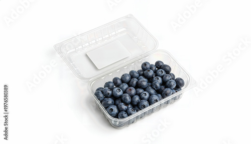 Tableau sur toile Plastic Punnet Blueberries Pack