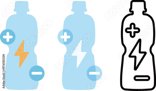 Electrolyte Drink Icon (Hydration and Energy Recovery)