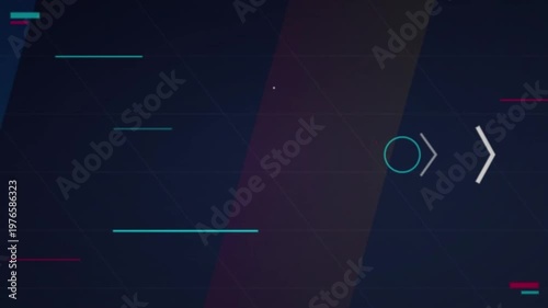 Abstract futuristic digital background featuring geometric shapes and arrows for modern technology and corporate presentations.