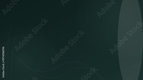 Elegant dark green abstract motion background with professional flowing lines and minimalist corporate graphic design