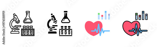 Cardiac Rhythm Icon Pack In Multiple Styles