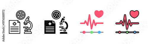 Vital Tracking Icon Pack In Multiple Styles