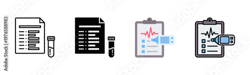 Clinical Readings Icon Pack In Multiple Styles