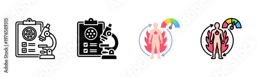 Metabolic Indicators Icon Pack In Multiple Styles