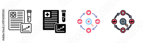 Adaptive Health Tracking Icon Pack In Multiple Styles