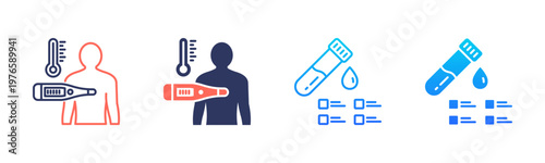 Body Temperature Icon Pack In Multiple Styles