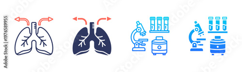 Respiratory Rate Icon Pack In Multiple Styles