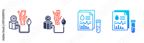 Blood Pressure Icon Pack In Multiple Styles