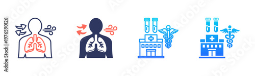 Breathing Pattern Icon Pack In Multiple Styles