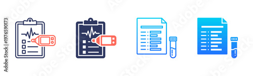 Clinical Readings Icon Pack In Multiple Styles