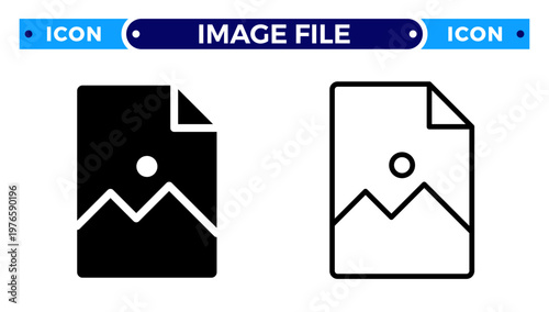 Image File and Multimedia Document Visual Content Vector Icon Set