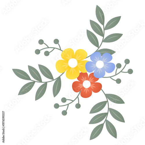 Flower Ornament Illustratiion