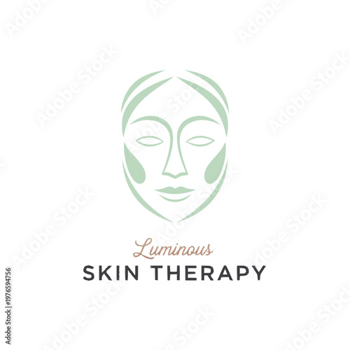 Luminous Skin Therapy Logo Design.
