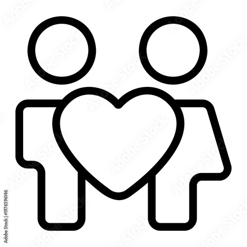 relationship Line Icon