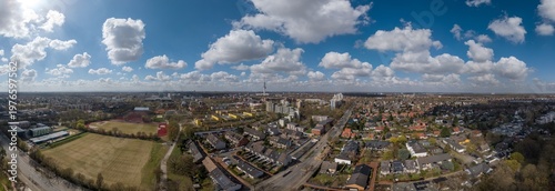 Air view of Misburg, Hanover. Germany
