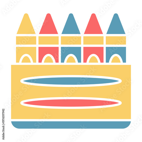 Colorful Education Icons Collection, Back to School Vector Illustration Set