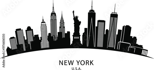 Dynamic black silhouette of an expressive female dancer jumping in midair with flowing messy hair isolated on a white background.