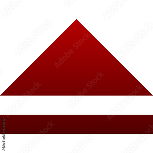 Red eject icon for disk release media remove and player output