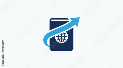 Abstract Concept of Global Book or Passport