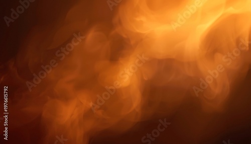 Soft Fire Glow Haze Overlay with Warm Cinematic Light and Vintage Texture
