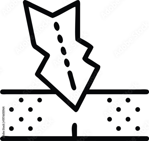 durable hard surface with impact resistant dots flat design vector illustration