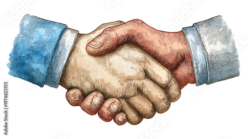 Two hands shaking in a handshake