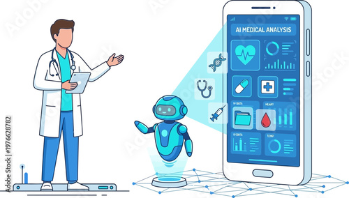 Innovative Healthcare Technology with Robot and Mobile Medical App