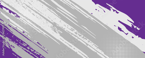 Abstract art using the main colors of purple, gray and white, with lines and small dots that create a sense of movement and energy that is free and natural, blending together perfectly.eps,10