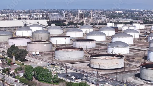 Wallpaper Mural Torrance Refinery Petroleum Tank Farm Aerial in the South Bay Torontodigital.ca
