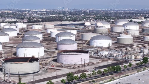 Wallpaper Mural Torrance Refinery Crude Storage Aerial in Southern California Torontodigital.ca